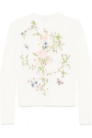 Giambattista Valli Vest met geborduurde bloemen