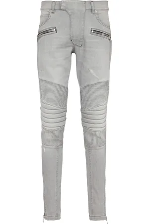 Balmain Biker mid waist skinny jeans