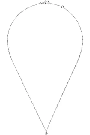 De Beers 18kt witgouden Clea halsketting met diamanten hanger