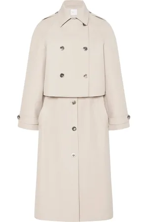 ROSETTA GETTY Trenchcoat met afneembaar vlak