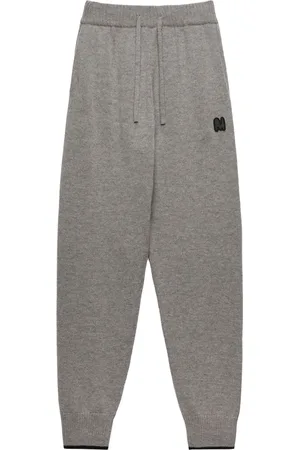 Msgm Gebreide trainingsbroek met geborduurd logo