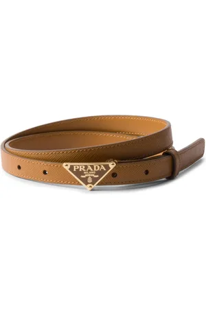 Prada Leren riem met logo