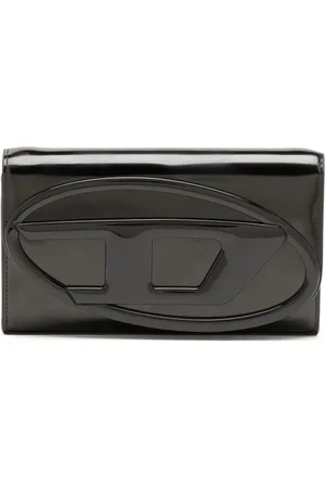 Diesel 1Dr leren portemonnee met ketting