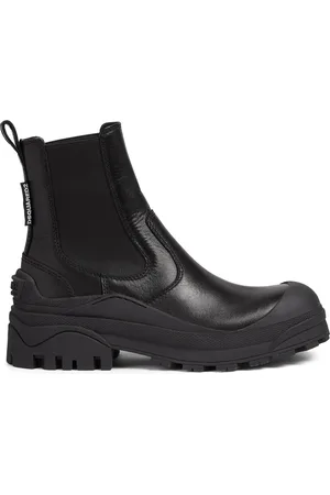 Dsquared2 Leren laarzen met logo label