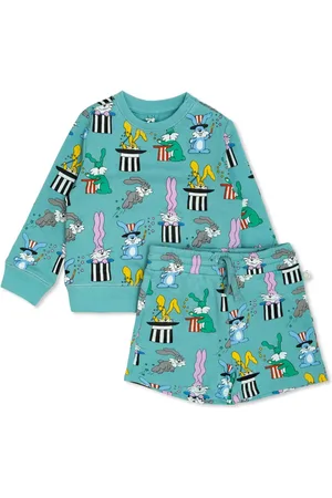 Stella McCartney Sweater en shorts met grafische print