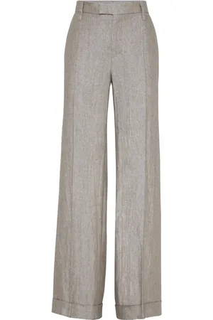 Brunello Cucinelli Broek met wijde pijpen