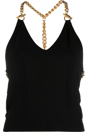 Moschino Top van scheerwol met schakelketting