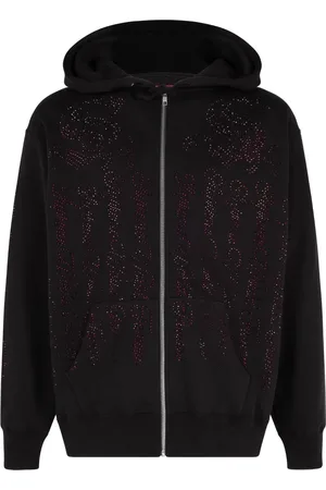 Supreme Hoodie verfraaid met kristallen