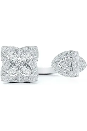 De Beers 18kt witgouden ring
