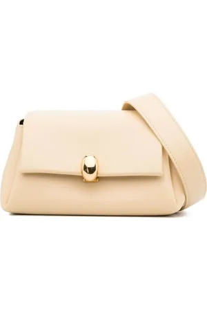 Jil Sander Leren schoudertas
