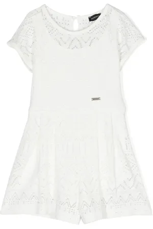 MONNALISA Kanten jumpsuit met korte mouwen