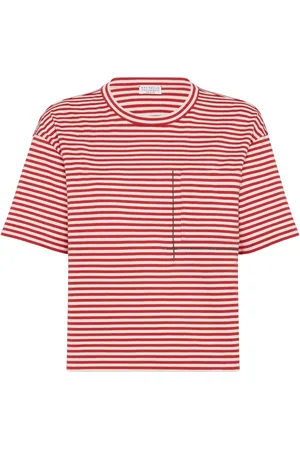Brunello Cucinelli Gestreept T