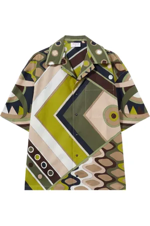 Puccini Katoenen bowlingshirt met print