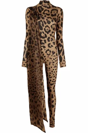 Atu Body Couture Jumpsuit met luipaardprint