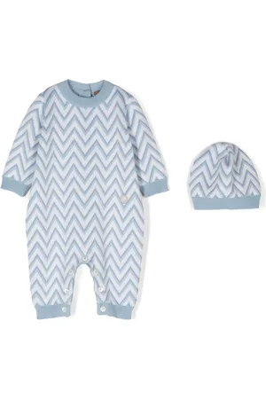 Missoni Twee rompers met chevron streep