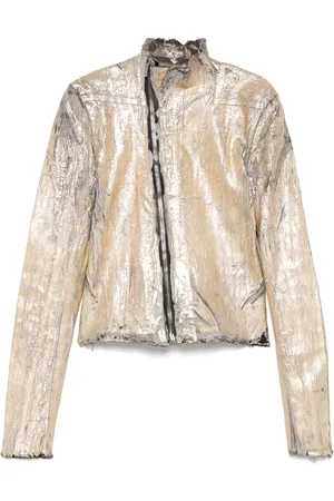 Rick Owens Jack met gebarsten effect