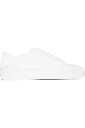 COMMON PROJECTS White Tournament leather sneakers