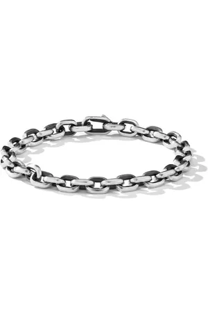 David Yurman Sterling zilveren Deco schakelarmband (6.5mm)