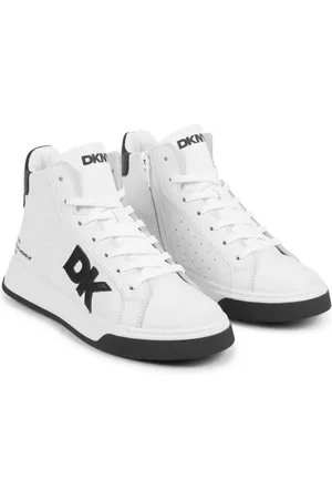 DKNY Leren sneakers met logoprint