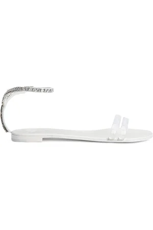 Giuseppe Zanotti Agathe Plexi sandalen met dubbele bandjes