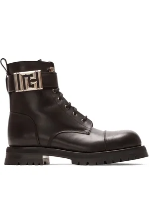 Balmain Charlie leren combat boots
