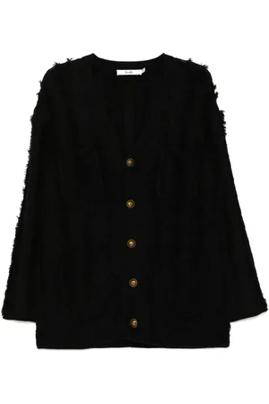 B+AB Kabelgebreid vest met textuur