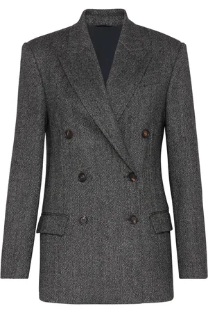 Brunello Cucinelli Blazer met visgraat patroon