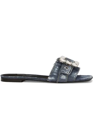 Dolce & Gabbana Sandalen met denim patchwork