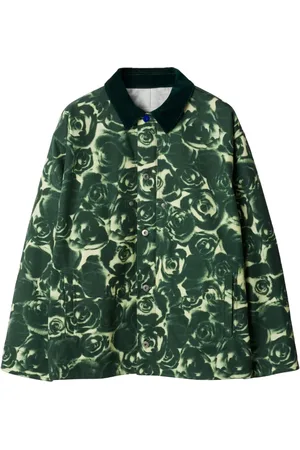 Burberry Katoenen shirt met roosprint