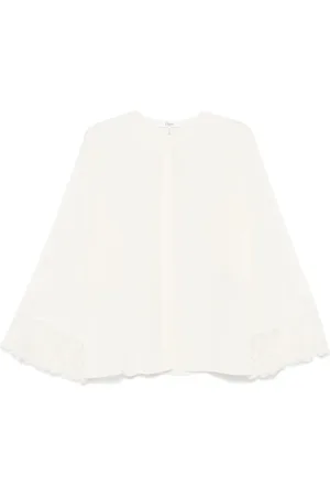 Chloé Crêpe kraagloze blouse