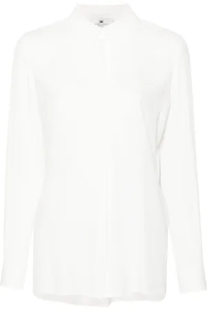 Elisabetta Franchi Georgette blouse met logo