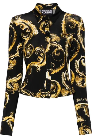 VERSACE Chromo Couture blouse met print