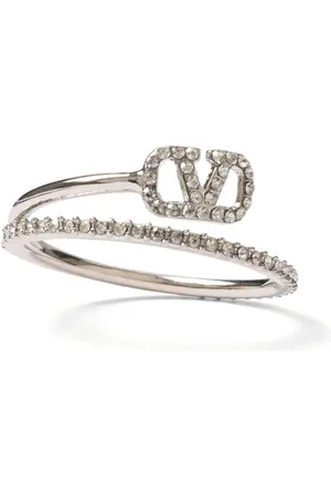 VALENTINO GARAVANI Vlogo Signature ring met kristal