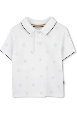 HUGO BOSS Poloshirt met monogramprint