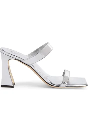 Giuseppe Zanotti 85 mm Flaminia muiltjes met dubbele bandjes