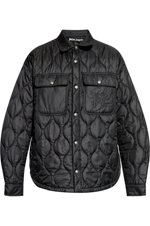 Palm Angels Gewatteerd jack met geborduurd logo