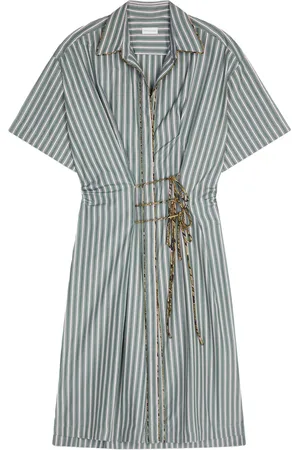 DRIES VAN NOTEN Gestreepte jurk