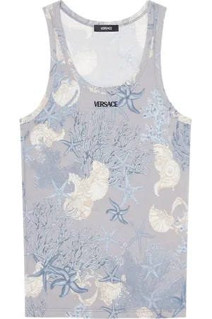 VERSACE Barocco Sea geribbelde tanktop
