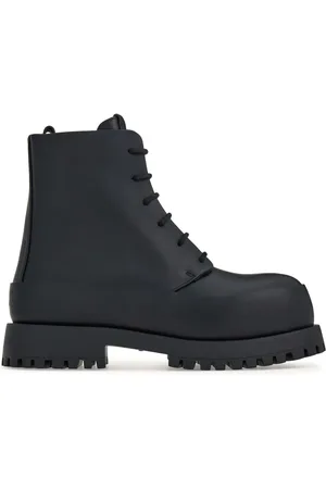Salvatore Ferragamo Leren combat boots