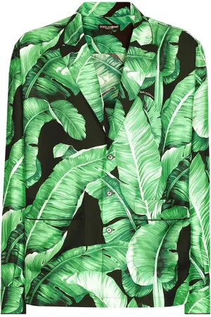 Dolce & Gabbana Overhemd met bladerprint
