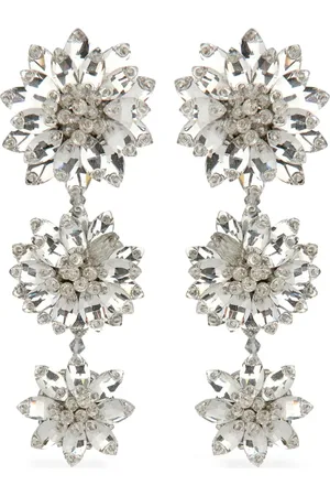 Oscar de la Renta Triple Flower oorbellen
