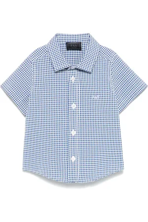 FAY Shirt met gingham ruit