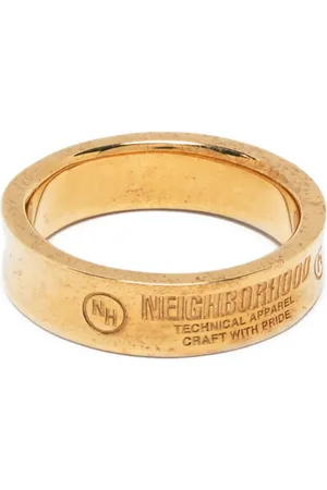 NEIGHBORHOOD Ring met gegraveerd logo