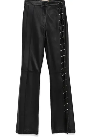 MITILIANE COUTURE Leren broek met piercing detail