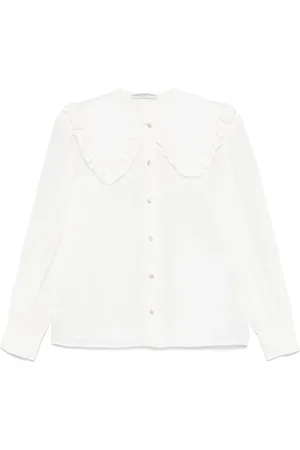 Alessandra Rich Blouse met Peter Pan kraag