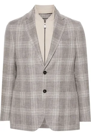 corneliani Gelaagde blazer met enkele rij knopen