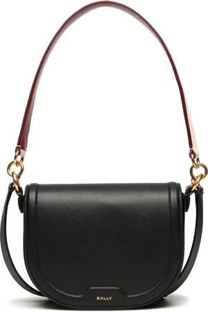 Bally Leren schoudertas