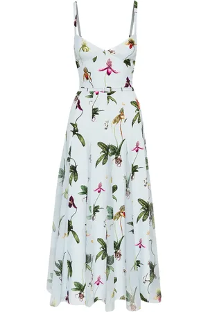 Oscar de la Renta Orchid maxi