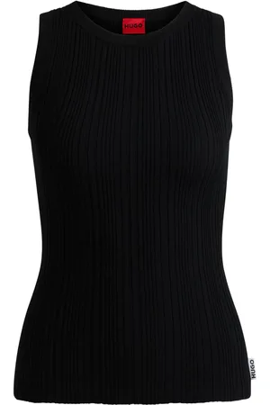 HUGO BOSS Geribbelde tanktop