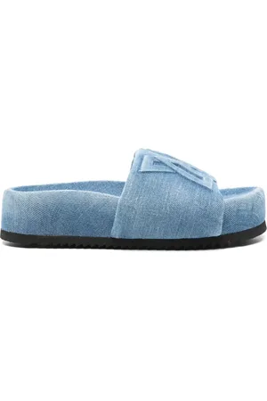 vic matiè Denim slippers